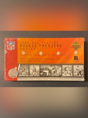 2004 Upper Deck NFL Players Rookie Premiere Box Set of 30 Player Cards + 1 Bonus